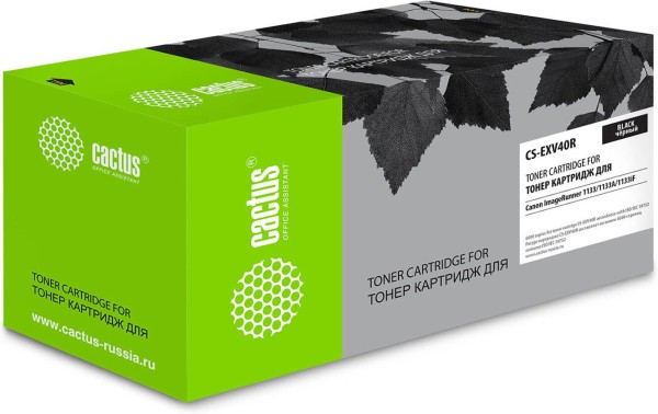 Картридж Cactus C-EXV40 (CS-EXV40R) для Canon ImageRunner 1133/ 1133A/ 1133iF, чёрный, 6000 стр.