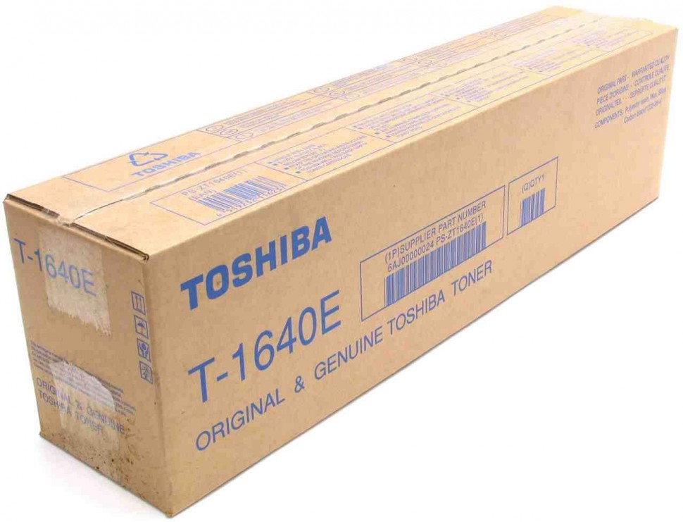 Картридж Toshiba T-1640E (6AJ00000024) оригинальный для Toshiba E-Studio 163/ 165/ 166/ 167/ 203/ 205/ 206/ 207/ 237, увеличенный, 24000 стр.