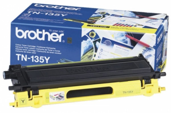 Картридж Brother TN-135Y (TN135Y) оригинальный для Brother MFC-9440CN/ MFC-9840/ HL-4040CN/ HL-4050/ HL-4070/ DCP-9040/ DCP-9045 yellow (4 000 стр.)