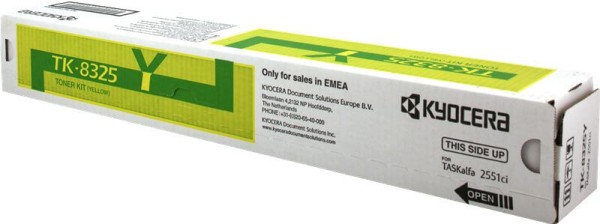 Картридж Kyocera TK-8325Y (1T02NPANL0) оригинальный для принтера Kyocera TASKalfa 2551ci, yellow (12000 стр.)