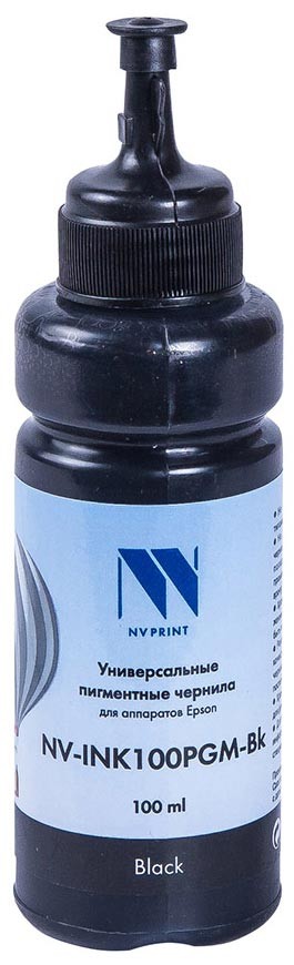 Чернила NV-INK100 универсальные Black пигментные для аппаратов Epson (100ml)