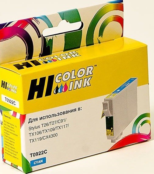 Картридж Hi-Black (HB-T0922) для Epson Stylus C91/ CX4300/ T26/ TX106/ 109, C