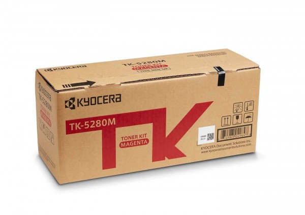 Картридж Kyocera TK-5280M (1T02TWBNL0) Magenta оригинальный для Kyocera Ecosys M6235cidn/ M6635cidn/ P6235cdn, пурпурный, 11000 страниц