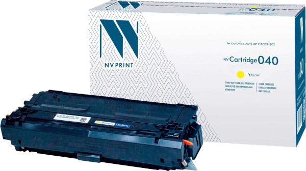 Картридж NV Print 040 Yellow для Canon i-SENSYS LBP 710Cx/ 712Cx, 5400 страниц