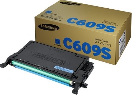 Картридж Samsung CLT-C609S (SU086A) оригинальный для принтера Samsung CLP-770/ CLP-775, голубой, (7000 стр.)