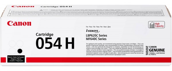 Картридж Canon 054HBk (3028C002) оригинальный для принтера Canon MF645Cx/ MF643Cdw/ MF641Cw/ LBP621/ 623, black 3100 страниц