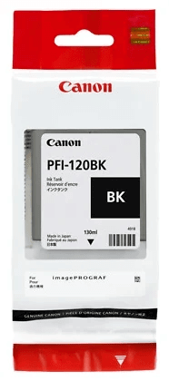 Картридж Canon PFI-120BK 2885C001 Black оригинальный для Canon ImagePrograf TM-200/ TM-205/ TM-300/ TM-305, чёрный,  130 мл