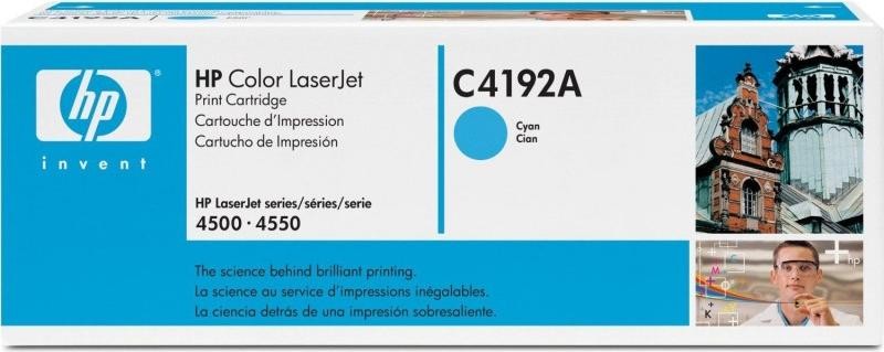 Картридж HP C4192A оригинальный для принтера HP Color LaserJet 4500/ 4550, голубой, 6000 стр.