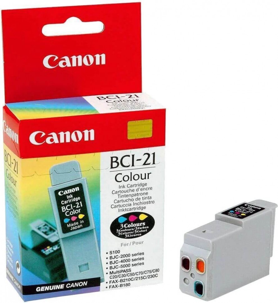 Картридж CANON BCI-21 0955A002 (BJC-2xxx/4xxx/S100) цв