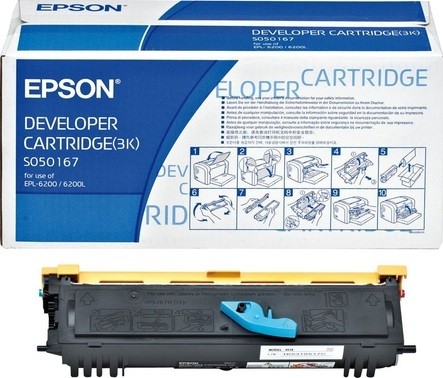 C13S050167 оригинальный картридж Epson для принтера Epson EPL-6200/6200L, 3к 