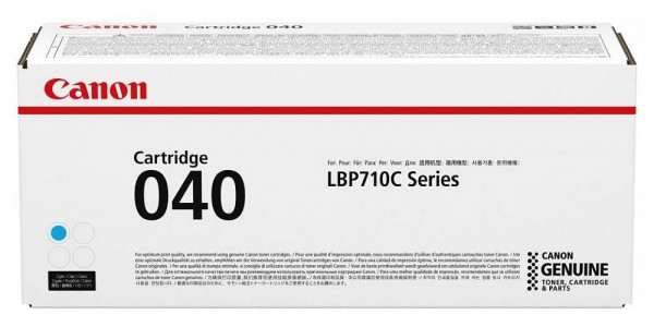 Картридж Canon 040C (0458C001) оригинальный для Canon LBP710Cx/ 712Cx cyan, 5400 страниц