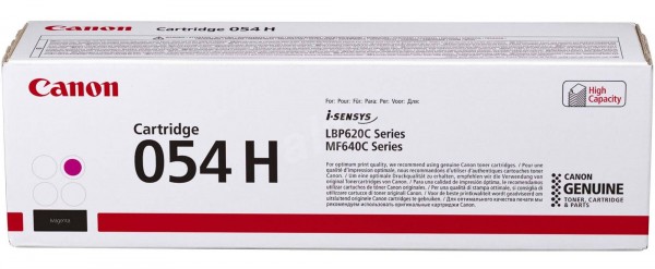 Картридж Canon 054HM (3026C002) оригинальный для принтера Canon MF645Cx/ MF643Cdw/ MF641Cw/ LBP621/ 623, magenta 2300 страниц