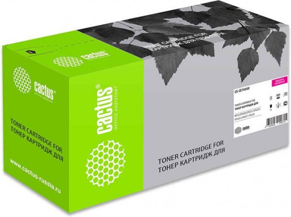 Картридж Cactus CE743AV (CS-CE743AV) для принтеров HP LaserJet CP5220/ CP5221/ CP5223/ CP5225 пурпурный 7300 страниц