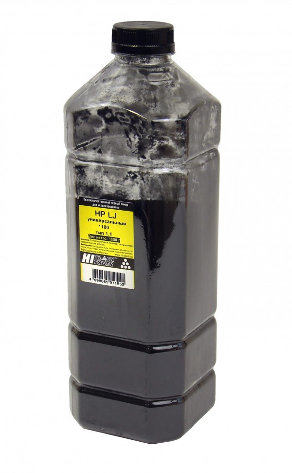 Тонер Hi-Black Универсальный для HP LJ 1100, Тип 1.1, Black, 1 кг, канистра