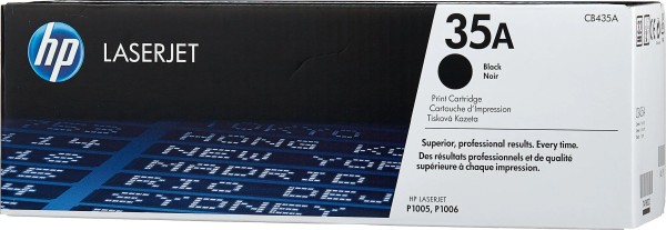 Картридж HP CB435A (35A) оригинальный для принтера HP LaserJet P1002/ P1003/ P1004/ P1005/ P1006/ P1007/ P1008/ P1009 black, 1500 страниц