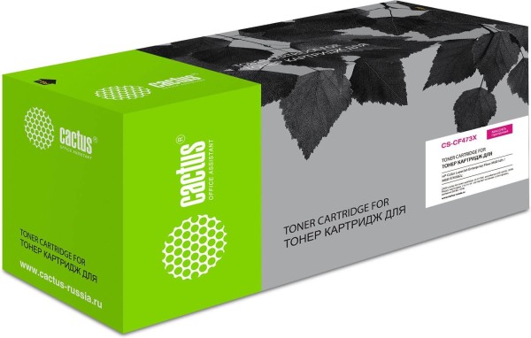 Картридж Cactus CS-CF473X CF473X для HP Color LJ Enterprise Flow M681dh/ M681f/ M682z, пурпурный, 23000 стр.