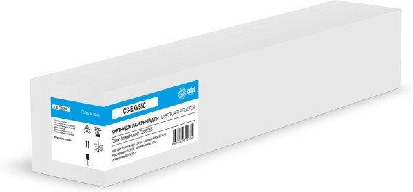 Картридж Cactus C-EXV55C (CS-EXV55C) для Canon iR Adv C256/ C256i/ C356i/ C356P, голубой, 18К