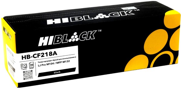 Картридж Hi-Black CF218A (HB-CF218A) (с чипом) для HP LJ Pro M104/ MFP M132, 1,4K