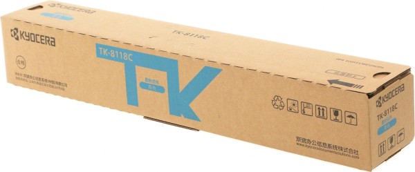 Картридж Kyocera TK-8118C (1T02P3CCN0) ASIA Cyan оригинальный для Kyocera ECOSYS M8124cidn/ M8130cidn, голубой, 6000 стр.