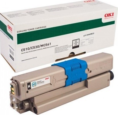 Картридж OKI (44469810/44469804) оригинальный для принтера OKI C510/ C530/ MC561, чёрный, 5000 стр.