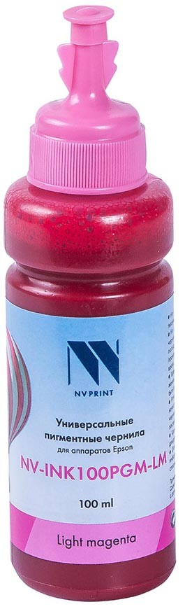 Чернила NV-INK100 универсальные Light Magenta пигментные для аппаратов Epson (100ml)