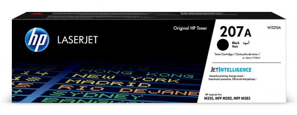 Картридж HP W2210A (207A) оригинальный для принтера HP Color LaserJet M255/ MFP M282/ M283, black, 1350 страниц