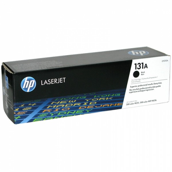 Картридж HP CF210A (131A) оригинальный для принтера HP Color LaserJet Pro 200 M251/ MFP M276 black, 1600 страниц