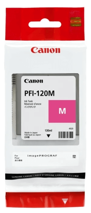 Картридж Canon PFI-120M 2887C001 Magenta оригинальный для Canon ImagePrograf TM-200/ TM-205/ TM-300/ TM-305, пурпурный, 130 мл