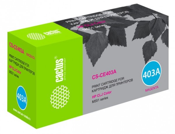 Картридж лазерный Cactus CS-CE403A пурпурный (6000стр.) для HP CLJ M551