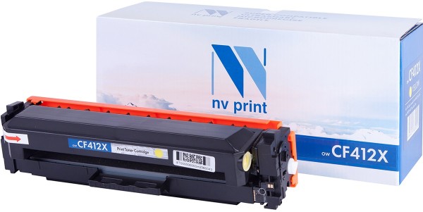 Картридж NV Print CF412X для принтеров HP LJ Pro M477fdn/ M477fdw/ M477fnw/ M452dn/ M452nw Yellow (5 000k)