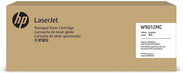 Картридж HP W9012MC оригинальный для принтера HP Color LaserJet Managed E85055, жёлтый, 35000 стр.