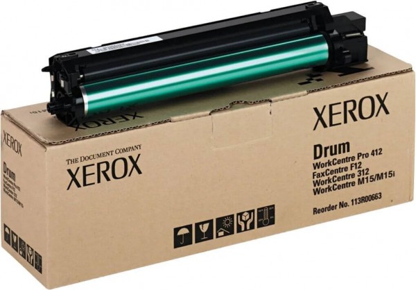 Фотобарабан Xerox 113R00663/ 113R00506 оригинальный для Xerox RX WC 312/ 412/ M15/ M15i, black, (15000 страниц)