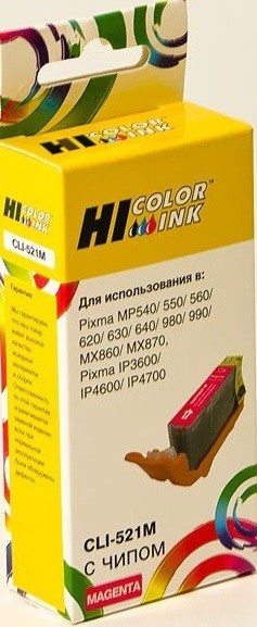 Картридж Hi-Black (HB-CLI-521M) для Canon PIXMA iP3600/ iP4600/ MP540, M