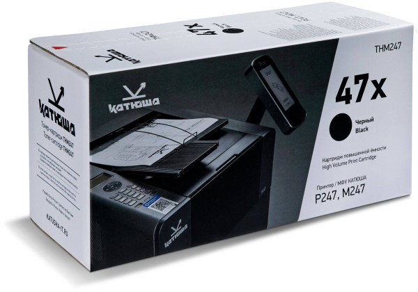 Картридж Катюша THM247 оригинальный для Катюша P247/ M247, чёрный, увеличенный, 13000 страниц