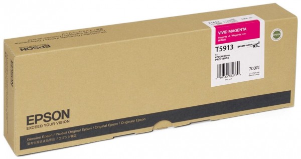Epson C13T591300 оригинальный картридж (T5913 Vivid Magenta) для принтера Epson Stylus Pro 11880, пурпурный