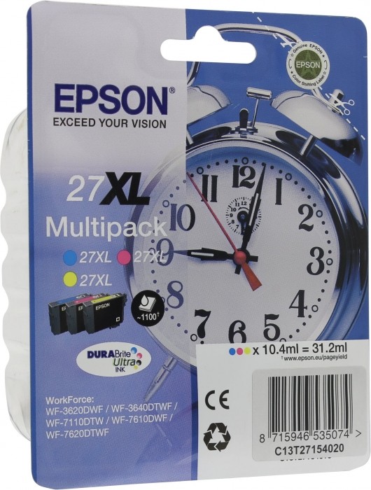 C13T27154020 / C13T27154022 Картридж Epson I/C Multipack 3-colour XL WF7110/7610 (cons ink)