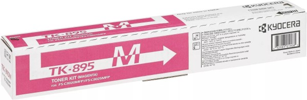 Картридж Kyocera TK-895M (1T02K0BNL0) оригинальный для принтера Kyocera FS-C8020MFP/ FS-C8025MFP magenta, 6000 страниц