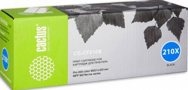 Картридж Cactus CF210X (CS-CF210X) для принтеров HP LaserJet Pro M251/ M276 черный 2400 страниц