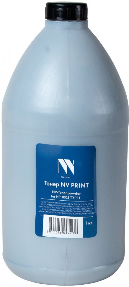 Тонер NV Print NV-HP1005 TYPE1-1KG для принтеров HP 1005 TYPE1, 1кг