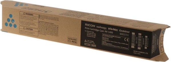 Картридж Ricoh IM C400 (842375) оригинальный для Ricoh IM C300/ C400/ C400SRF, голубой, 13700 стр.