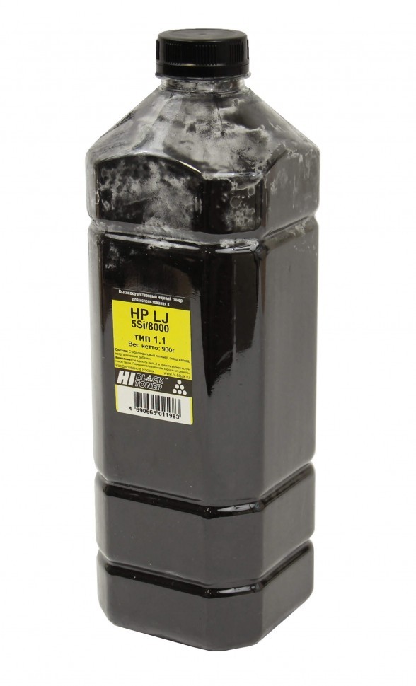 Тонер Hi-Black для HP LJ 5Si/ 8000, Тип 1.1, Black, 900 г, канистра