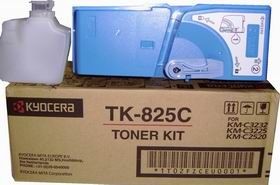 Картридж Kyocera TK-825C (1T02FZCEU0) оригинальный для принтера Kyocera KM-C2520/KM-3225/KM-3232 cyan, 7000 страниц