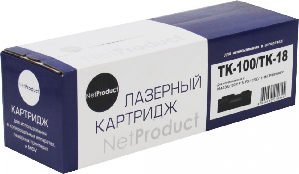Тонер-картридж NetProduct (N-TK-100/TK-18) для Kyocera KM-1500/ FS-1020, 7,2K