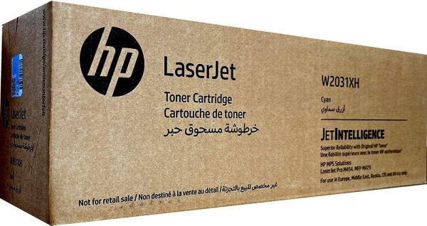 Картридж HP W2031XH (415X) оригинальный для HP LaserJet M454/ MFP M479 cyan, 6000 страниц