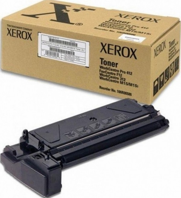 Картридж Xerox 106R00586 для Xerox RX WC 312/412/M15/M15i black оригинальный увеличенный (6000 страниц)