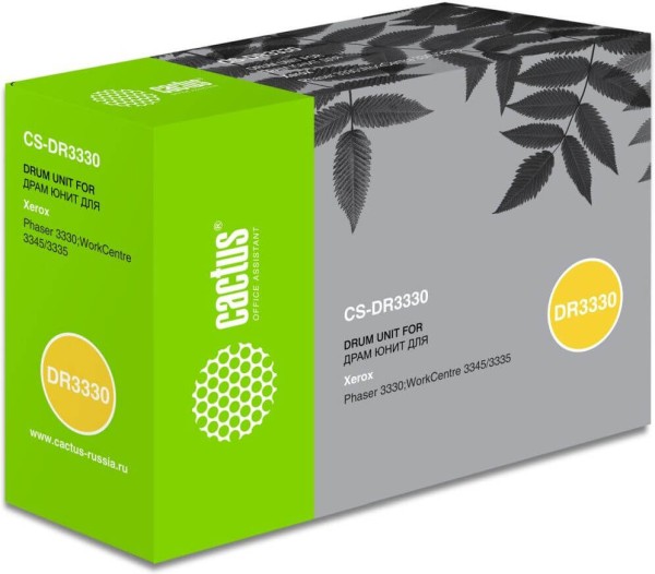 Блок фотобарабана Cactus 101R00555 (CS-DR3330) для Xerox WorkCentre 3535/ 3345, Phaser 3330, 30000 стр.