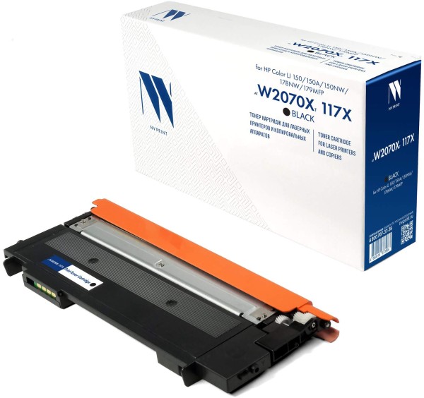 Картридж NV Print W2070X 117X (NV-W2070XT-117X-Bk) Black для HP Color LaserJet 150A/ 150NW/ 178NW/ 179MFP, чёрный, 1500 стр.
