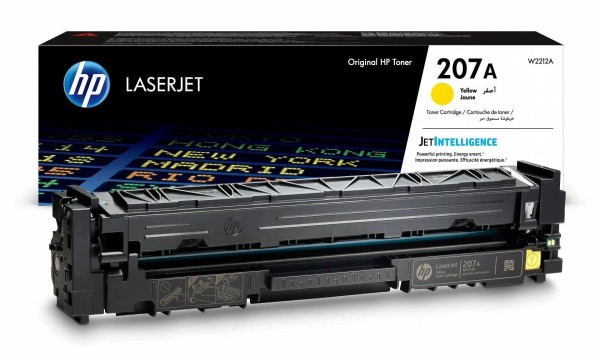 Картридж HP W2212A (207A) Yellow оригинальный для HP Color LaserJet Pro M255/ MFP M282/ M283, жёлтый, 1250 страниц