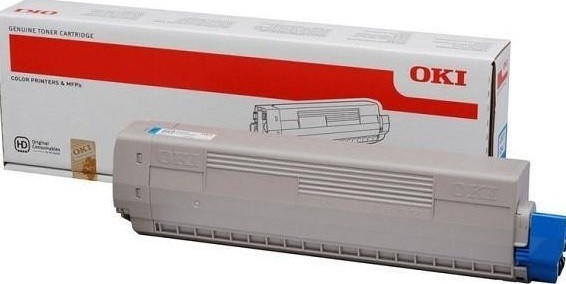 Картридж OKI (44844507/44844519) оригинальный для принтера OKI C831/ C841, голубой, 10000 стр.