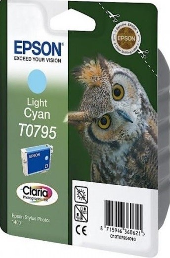 EPSON C13T07954010 T0795 светло-голубой повышенной емкости для P50/PX660/PX820/PX830 (cons ink)